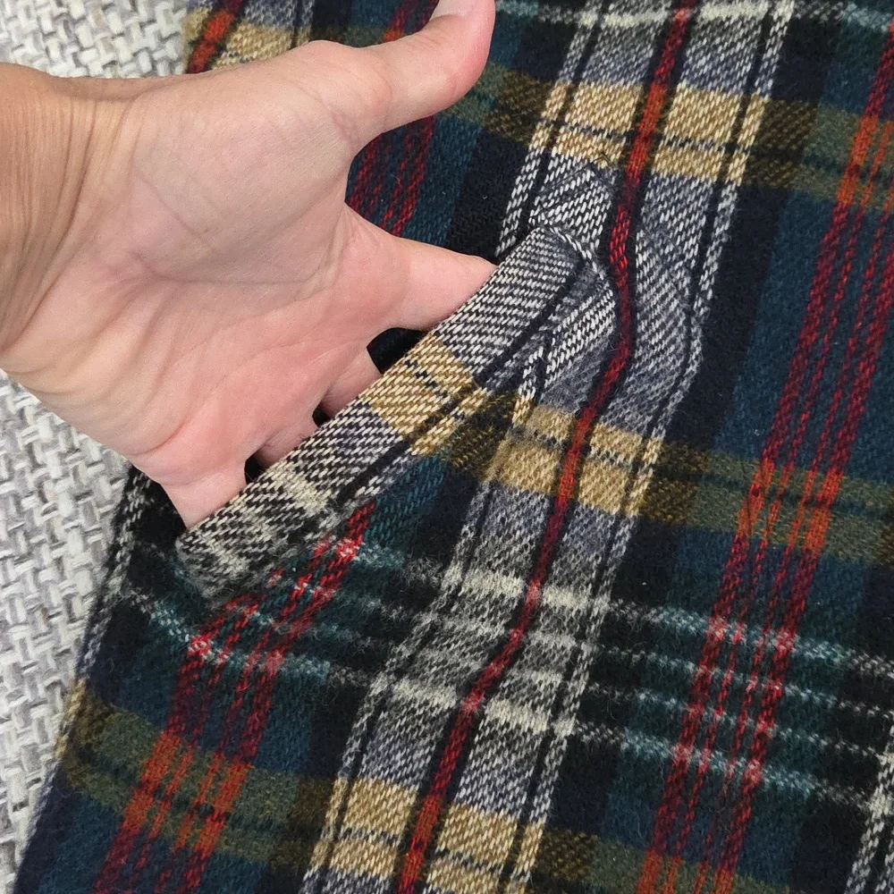 VTG Maine Guide Congress Wool Plaid Chore Jacket Shacket L